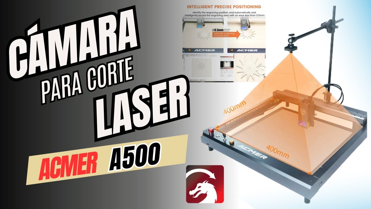 A camera for laser cutting with HIGH PRECISION Acmer A500 LightBurn