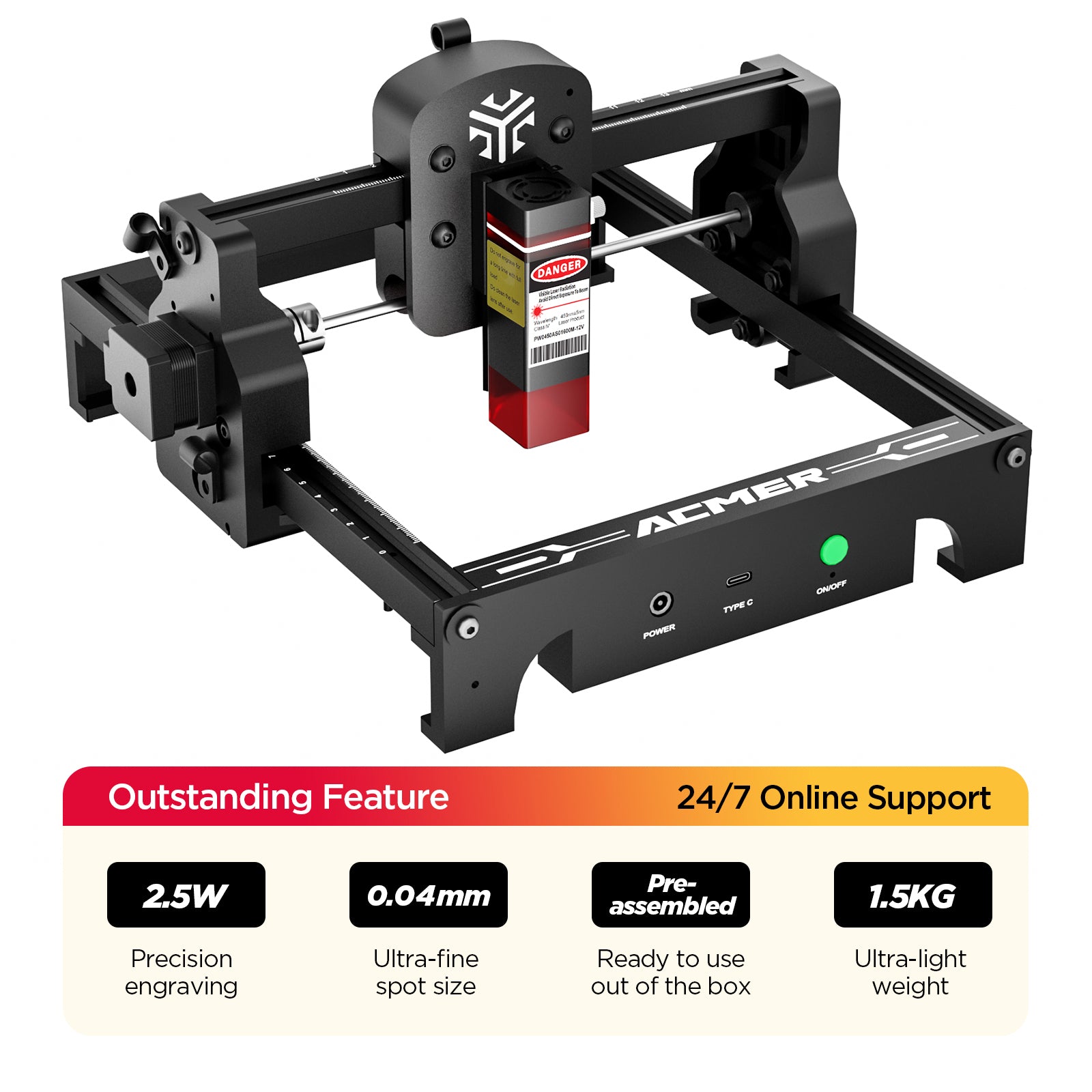 ACMER S1 Portable Laser Engraver Mini Machine