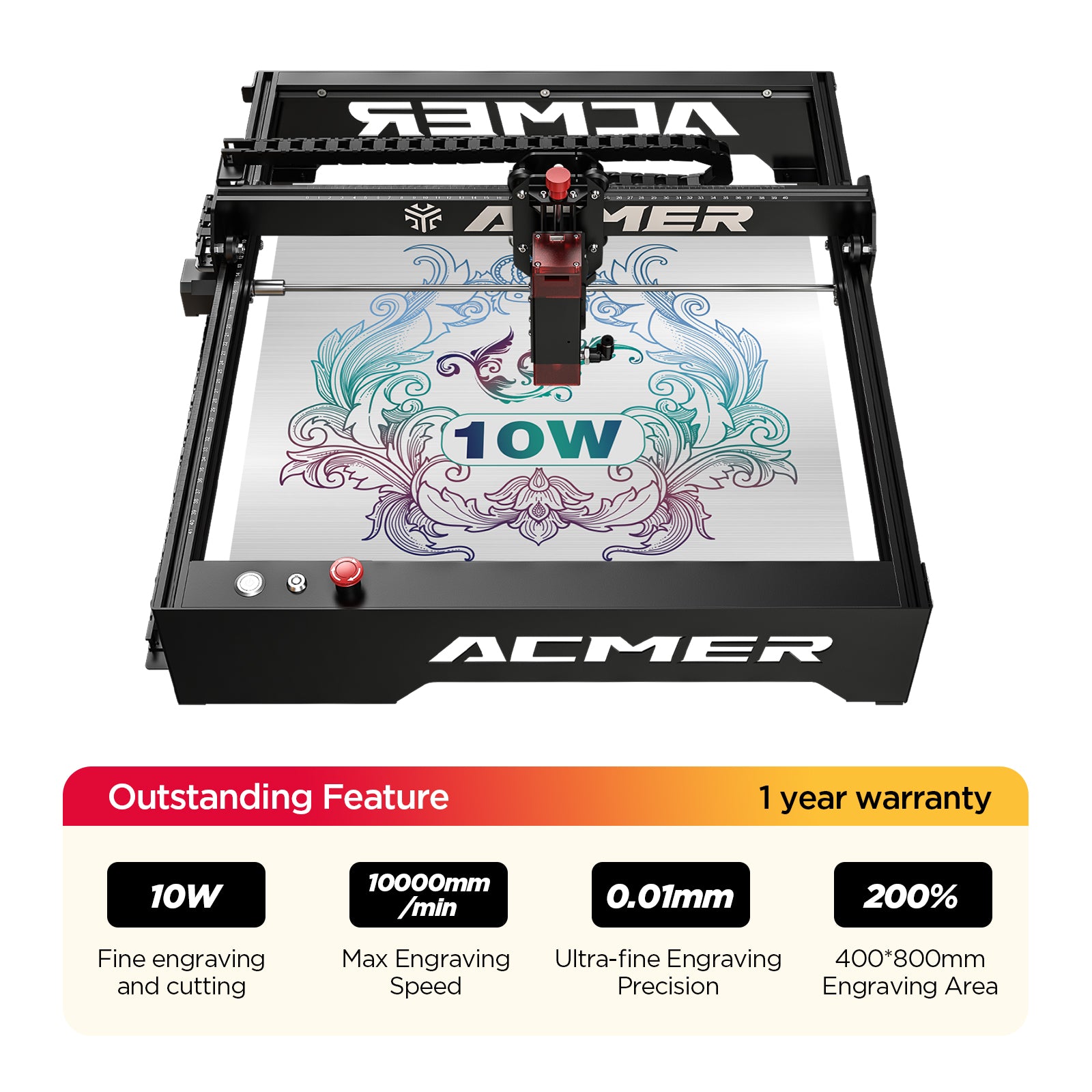 ACMER P1 10W Laser Engraver Cutting Machine