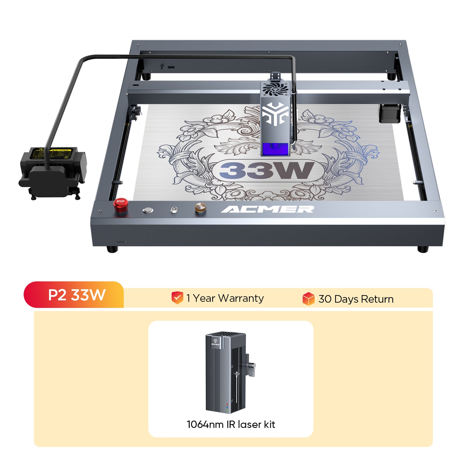 P2 33W+IR laser module kit